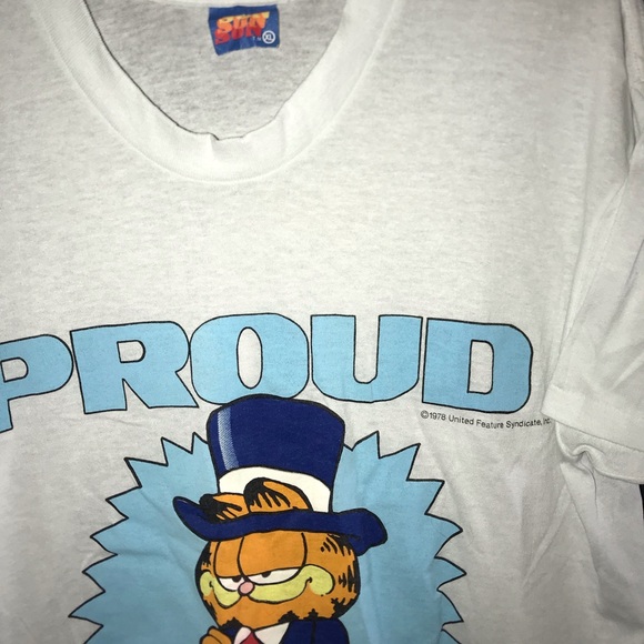 Garfield Vintage T-shirt 🔥 super rare 1978 - Picture 3 of 4
